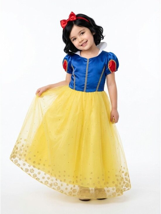 None Other - Girls Snow White Inspired Princess Dress Costume (Size 6)
